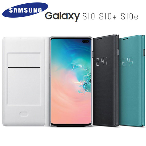 For S10 Official Original Galaxy S10+ LED Cover Cover Galaxy S10 Plus S10e Smart Card Pocket Leather Case - Price history & Review | AliExpress Seller - JustFixIt Store | Alitools.io
