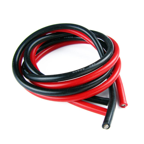 10 meters/lot wire silicone 10 12 14 16 18 20 22 24 26 28 AWG 5m red and 5m black color cable High Quality ► Photo 1/4