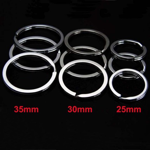 New 2016 10Pcs Metal Key Holder Split Rings Keyring Keychain Keyfob Accessories 25mm 30mm 35mm HOUS ► Photo 1/1