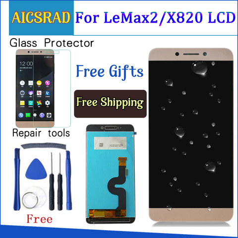 AICSRAD quality For LeEco Le max2 x820 X823 X829 LCD Display Touch Screen Digitizer Assembly For LeEco Le max 2 phone ► Photo 1/5