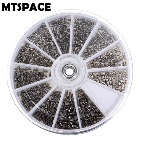 MTSPACE 600pcs/Set 12 Kinds of Small Screws Nuts Electronics Assortment Kit M1 M1.2 M1.4 M1.6 Home Office Hardware Top Quality ► Photo 1/6