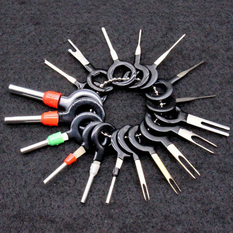 Hot Sales 18Pcs/Set Car Electrical Terminal Remove Key Tool Set Key Pin Car Electrical Wire Crimp Connector Extractor Hand Tools ► Photo 1/6