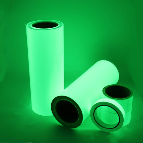 3M Portable Eco-friendly Warning Security Tapes PET Glow In The Dark Green Luminous Tape Self-adhesive Multifunction ► Photo 1/6