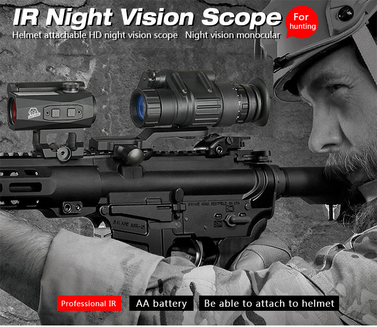 Digital Tactical Infrared Night Vision Scope For Hunting Telescope Monocular 