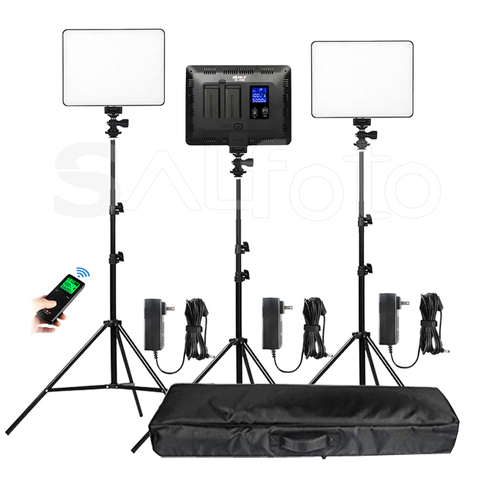 Viltrox VL-200T Slim Bi-color LED Video Light Panel + Stand Kit VL-200 3300-5600k 30W Wireless Remote Photo Fill Lighting Set ► Photo 1/6