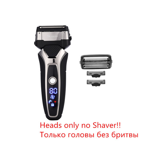 Replacement Electric Shaver Heads Surker Waterproof Electric Shaving Razor Extra Heads Spare Parts Shaving Machine Accessories 0 ► Photo 1/6