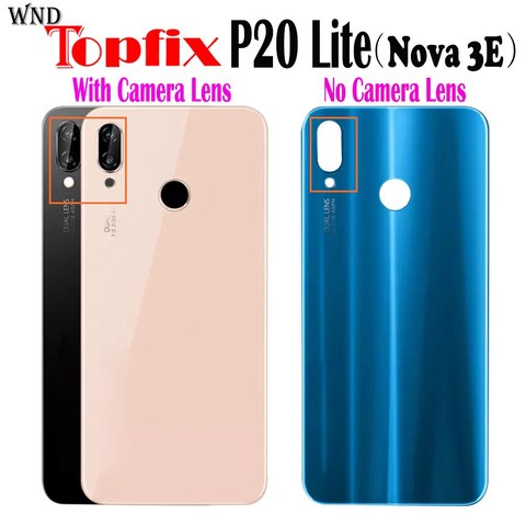 For Huawei P20 Lite Battery Cover Back Glass Door Housing Case For Huawei P20 Lite Battery Cover P20lite Rear With Camera Lens ► Photo 1/6