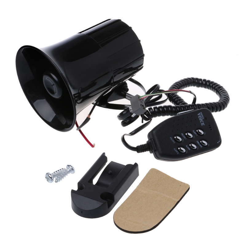 Motorcycle Car Auto Loud Air Horn 6-Tone Siren Sound Speaker Megaphone  Alarm Van Truck Boat 100w 12v Six-Tone Modification Parts - AliExpress