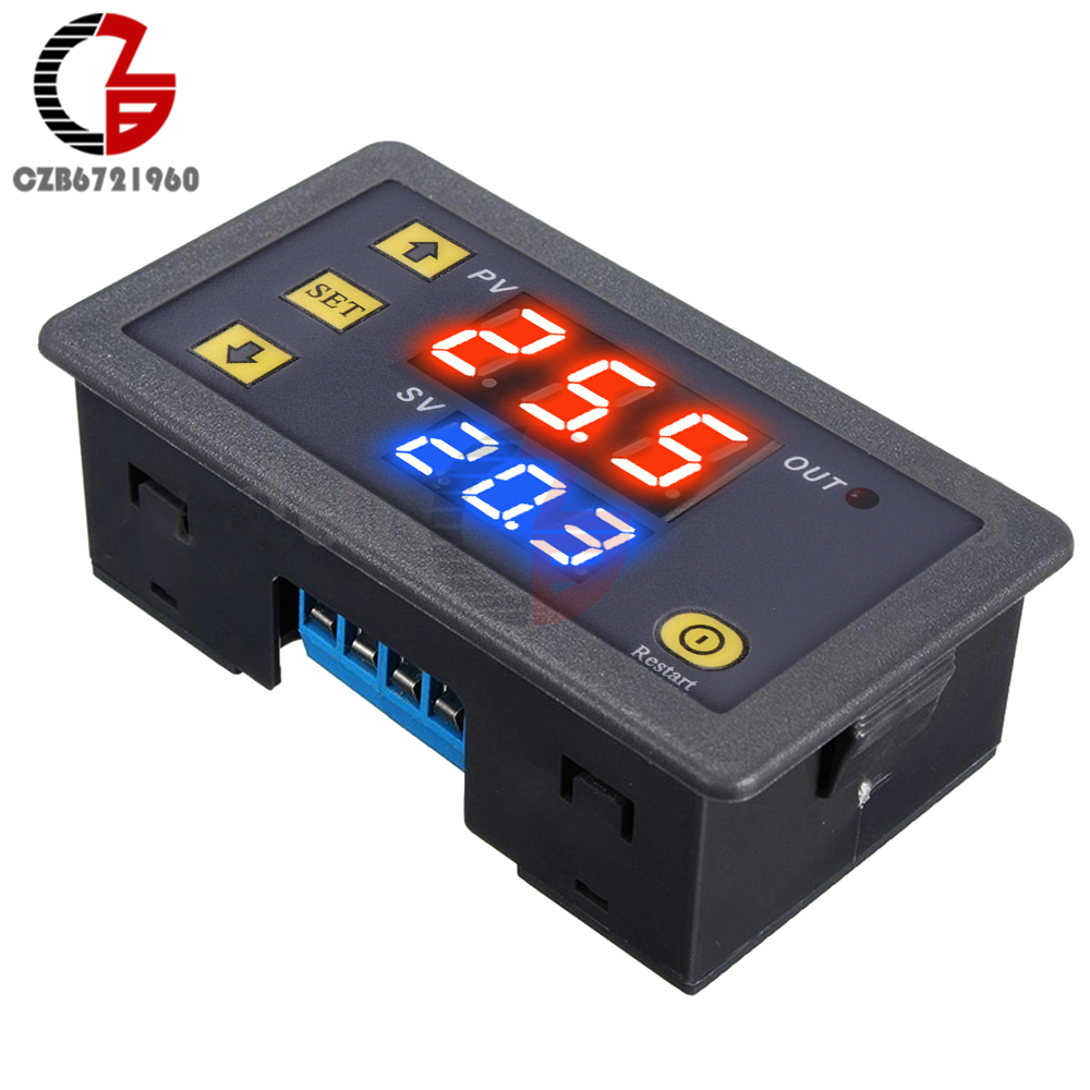 DC 12V 20A Digital Display Time Delay Relay Timing Timer Cycling Module 0-999 UK 
