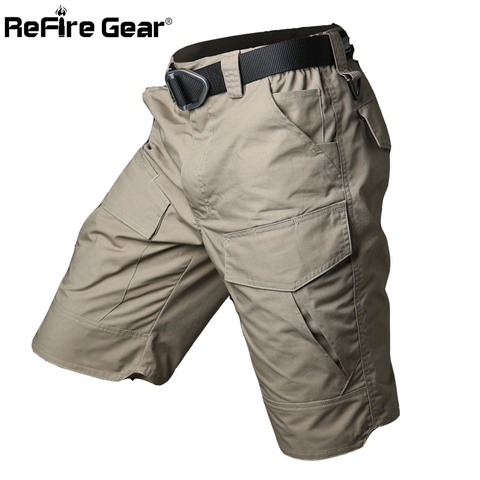 Summer Militar Waterproof Tactical Cargo Shorts Men Camouflage Army Military Short Male Pockets Cotton Rip-stop Casual Shorts ► Photo 1/6