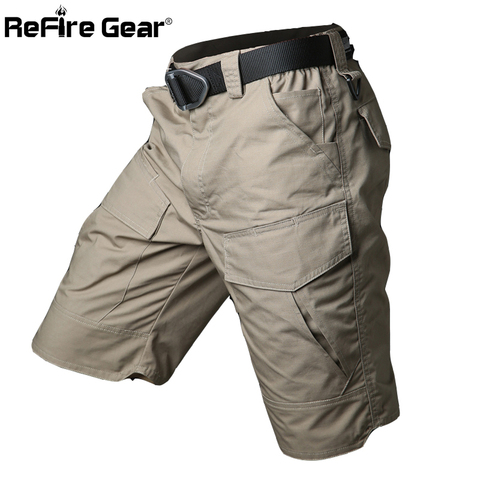 Summer Militar Waterproof Tactical Cargo Shorts Men Camouflage