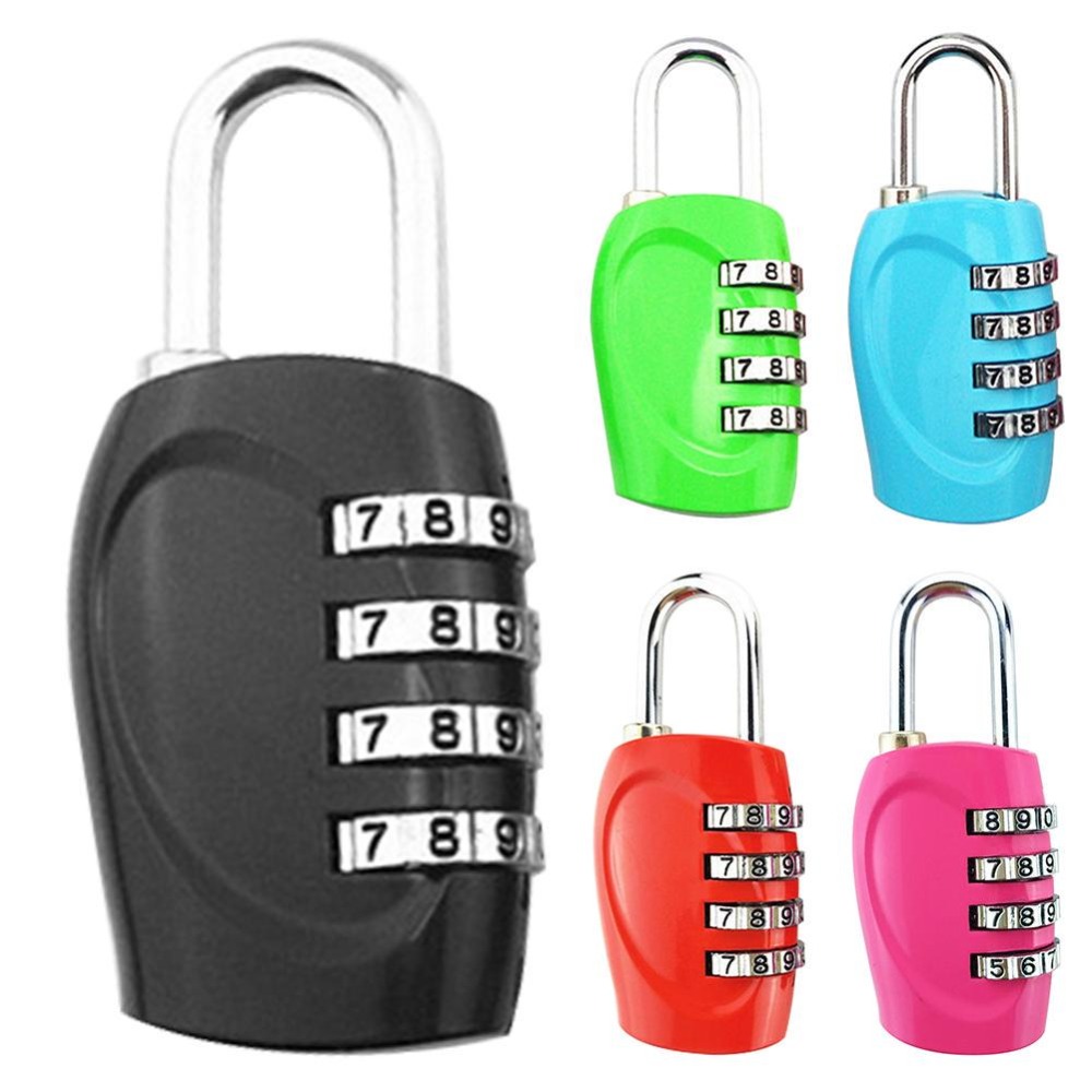 4 Dial Digit Password Lock Combination Suitcase Luggage Metal Code Password Locks Padlock Travel Safe Anti-Theft Cijfersloten ► Photo 1/6