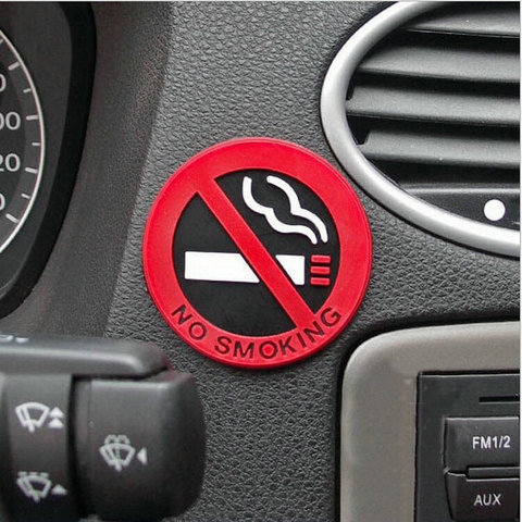 3pcs New hot selling car styling No smoking logo stickers Warning car stickers wall decoration Door Decals Free shipping ► Photo 1/6
