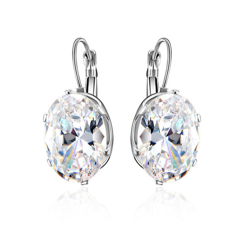 2022 New Fashion Crystal Cubic Zircon Big Stone Drop Earrings for Women Fashion Party Jewelry Valentines Day Gift ► Photo 1/5