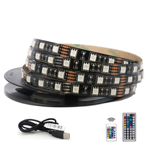 5050 RGB LED Strip Waterproof DC 5V USB LED Light Strips Flexible Tape 50CM 1M 2M 3M 4M 5M With Remote For TV Background Laptop ► Photo 1/6
