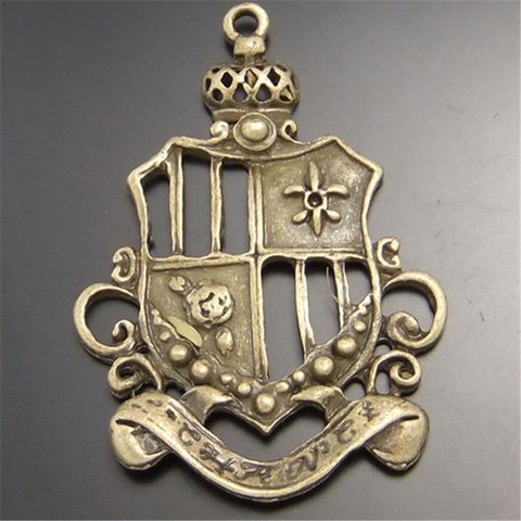 GraceAngie  15PCS Vintage Style Bronze Look Jewellry Pendant School Logo 41*32*4MM 02406 ► Photo 1/2