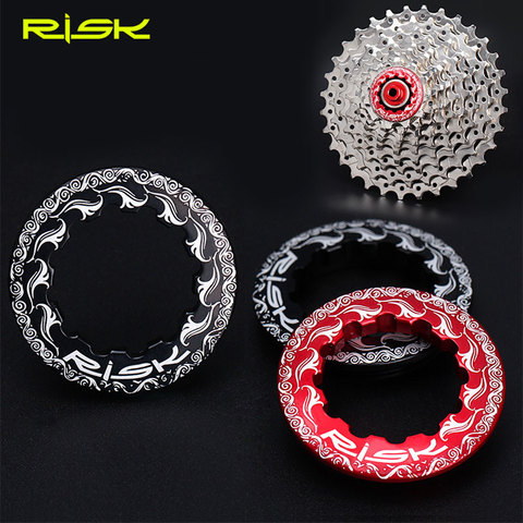 RISK Aluminum Alloy CNC 11T MTB Mountain Road Bike Flywheel Lock Nuts Sram Soeed Cassette 2 Colors Cycling Bicycle Accessories ► Photo 1/1