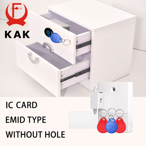 KAK Sensor Lock EMID IC Card Sensor Digital Drawer Card Lock DIY Intelligent Electronic Invisible Hidden Cabinet Lock Hardware ► Photo 1/6