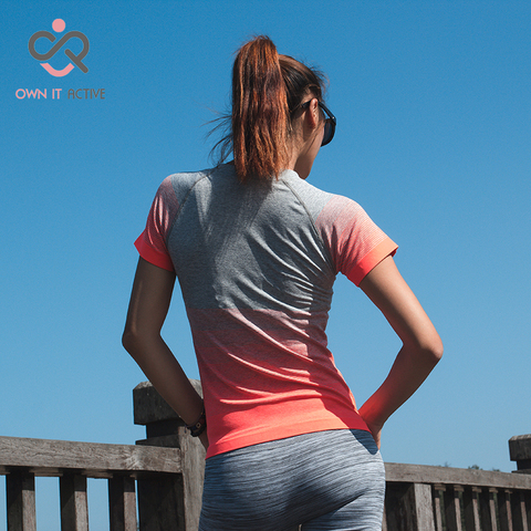 Gym Women's Sport Shirts Quick Dry Running workout T-shirt long