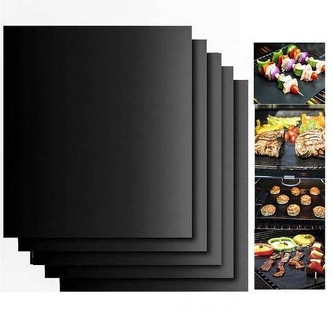1PC Reusable BBQ Grill Mat Pad Sheet Hot Plate Nonstick Bakeware Portable Easy Clean ► Photo 1/6