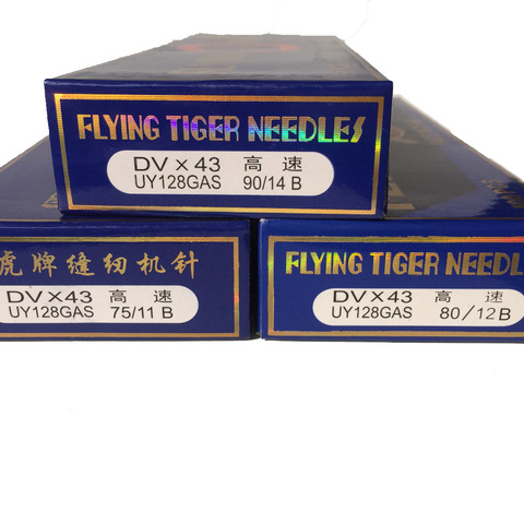 100pcs/lot Flying Tiger DVx43,UY128GAS,75/11B,80/12B,90/14B,Industrial Sewing Machine Needles Stainless Steel ► Photo 1/4