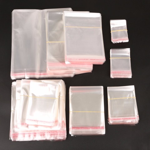 Multi Sizes Option Packaging Bags Transparent Opp Bag Packing Plastic Bags Self Adhesive Seal Storage Bag ► Photo 1/6