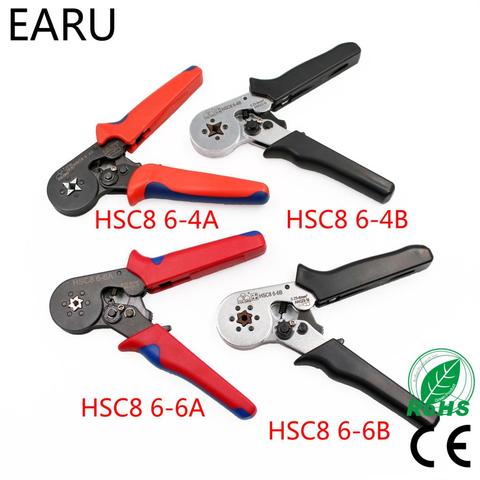 FASEN HSC8 6-4 HSC8 6-6 SELF-ADJUSTABLE MINI-TYPE CRIMPING PLIER 0.25-6mm2 0.25-10mm2 Pliers Hand Tools VE Terminals Connectors ► Photo 1/6