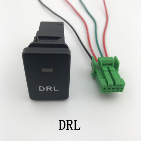 After Fog Light LED DRL Heating Up Tail Gate Front Fog Light Switch Button with wire For Toyota RAV4 Prado (2010-2022) LC 150 ► Photo 1/6