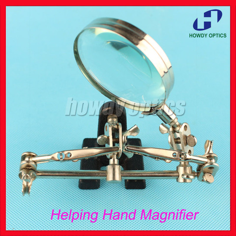 Helping holder stand Third hand tool Repair magnifier Soldering stand Adjustable clips ► Photo 1/2