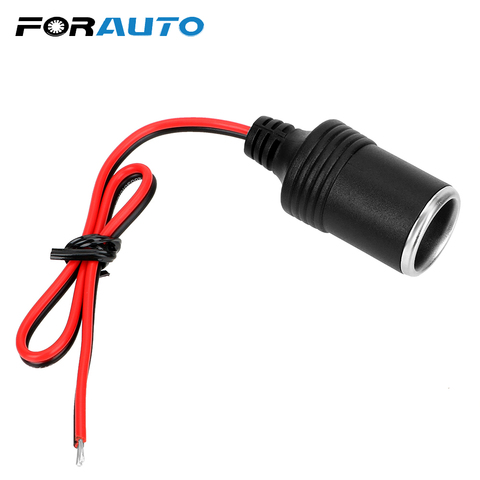 Car Cigarette Lighter Plug Receptacle Plug Connector Adapter Charger Cable Socket 12~24V 15A 200W Auto Interior Accessories ► Photo 1/6