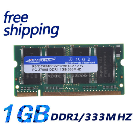 KEMBONA DDR1 1GB PC2700 For All Motherboard DDR333 1G  200PIN SODIMM Laptop MEMORY SO-DIMM RAM DDR Laptop Notebook Free Shipping ► Photo 1/3