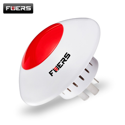 Fuers 110dB Loud Wireless Strobe Siren Red Light 433MHz Indoor Alarm Flash Horn Flashing Siren for GSM WIFI PSTN Alarm System ► Photo 1/6