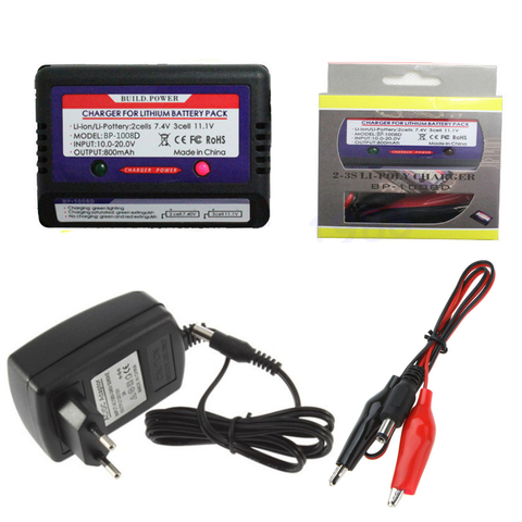 11.1v Lithium Battery 3s Cell LiPo Balance Charger Set With 12V 2A Switch Power Adapter EU/US Plug freeship ► Photo 1/6