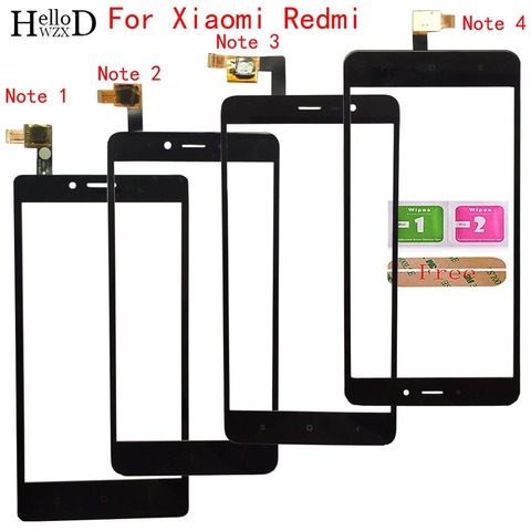 Mobile Touch Screen Glass For Xiaomi Redmi Note 1 Note 2 Note 3 Note 4 5A Touchscreen Lens Sensor Touch Screen Digitizer Panel ► Photo 1/2