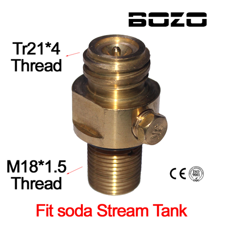 M18x1.5 Thread Soda Stream tank Maker Valve Adapter Refill CO2 ► Photo 1/5