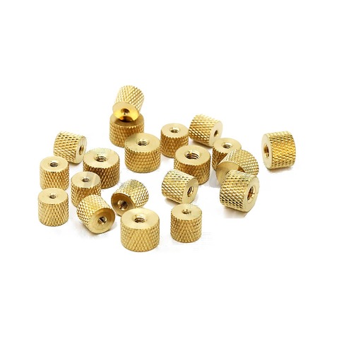 5-50Pcs M2 M2.5 M3 M4 Knurled Nut Brass Thumb Nut Cylindrical Adjust For Water Cooling PC Case Model ► Photo 1/5