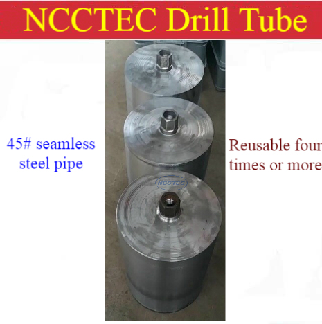 16-600mm * 360mm drill tube base for re-welding diamond segments of core drill bits | Reusable four times seamless steel pipe ► Photo 1/1