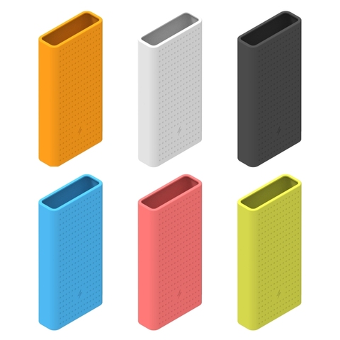 Soft Silicone Protection Case Cover Skin Sleeve Protector for Xiaomi Power Bank 2 2C 20000mAh Accessories wireless power bank ► Photo 1/6