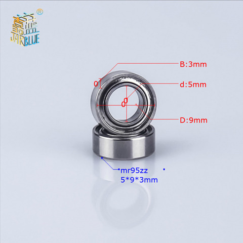 5pcs/lot MR95zz Bearing 5*9*3mm Deep Groove Ball Miniature Mini Bearings MR95zz MR95ZZ5x9x3mm High Quality Bearing Steel ► Photo 1/2