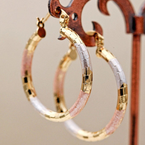 Luxury Viatage Jewelry Round Hoop Earrings Women Hoops Earrings Bohemia Gold Loop Circle Earrings Fashion Jewelry Accessories ► Photo 1/6