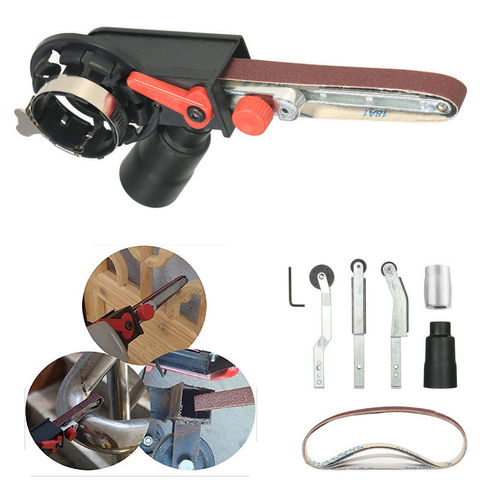 Mini DIY Sanding Belt Head electric drill angle Grinder Machine Sharpener Engraver Sanding for Bulgarian 100/115/125mm Adapter ► Photo 1/6