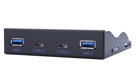 New Dual 5Gb/s USB 3.1 Type-C + USB 3.0 HUB 19Pin USB to Dual USB3.0 USB-C adapte 3.5 Front Panel Floppy Disk Bay ► Photo 1/1