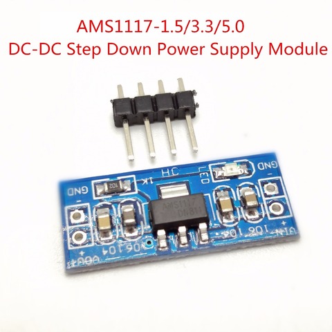 1~10pcs LM1117 AMS1117 4.5-7V turn 3.3V 5.0V 1.5V DC-DC Step down Power Supply Module For Arduino bluetooth Raspberry pi ► Photo 1/2