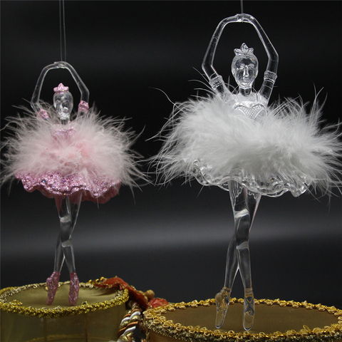 AHYONNIEX 1PC fashion Acrylic three-dimensional ballerina dancer Pendant DIY Wedding creative home decoration tools Ornaments ► Photo 1/5