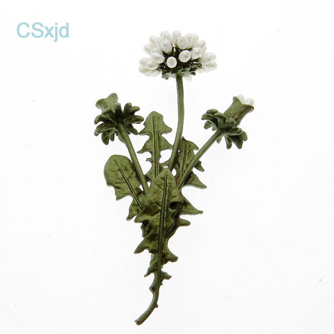CSxjd Vintage flowerses Natural pearl Dandelion branches flowers Fashion Brooch pin Scarf Jewelry ► Photo 1/6