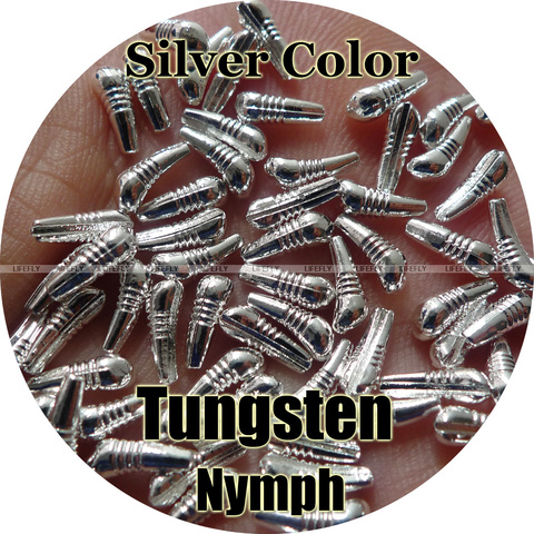 Silver Color / 100 Tungsten Nymph Body, Fly Tying, Fishing ► Photo 1/1