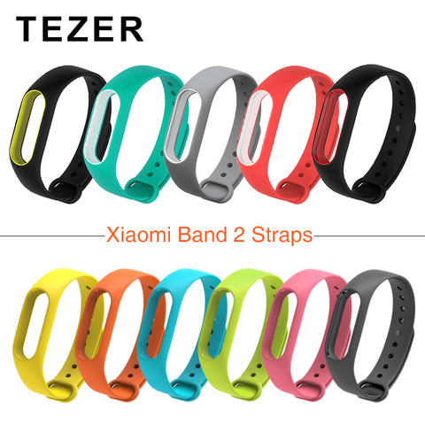 For Xiaomi Mi Band 2 Strap Replacing Smart Bracelet Accessories two-color mi band 2 Bracelet Strap Mi 2 Silicone Strap wristband ► Photo 1/6