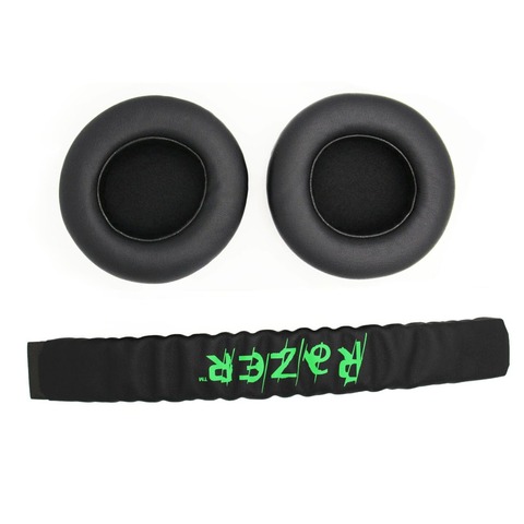 Fitma Replacement Top Headband plastic head band parts + Ear pads Cushion For Razer Kraken Pro 7.1 or Electra Gaming Headphones ► Photo 1/6