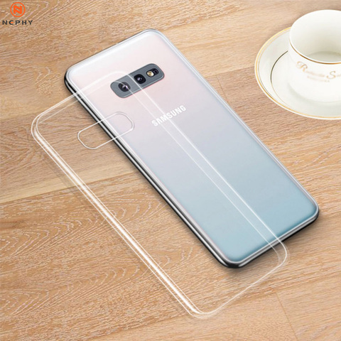 Clear Silicone Soft Case For Samsung Galaxy S5 S6 S7 Edge S8 S9 S10 Lite S20 Plus Ultra E Note 5 8 9 10 M10 M20 Phone Back Cover ► Photo 1/6