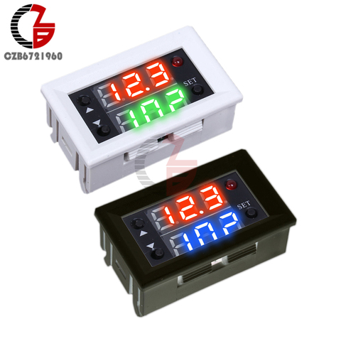 DC 12V Digital Dual LED Clock Controller Cycle Timing Delay Timer Relay Module